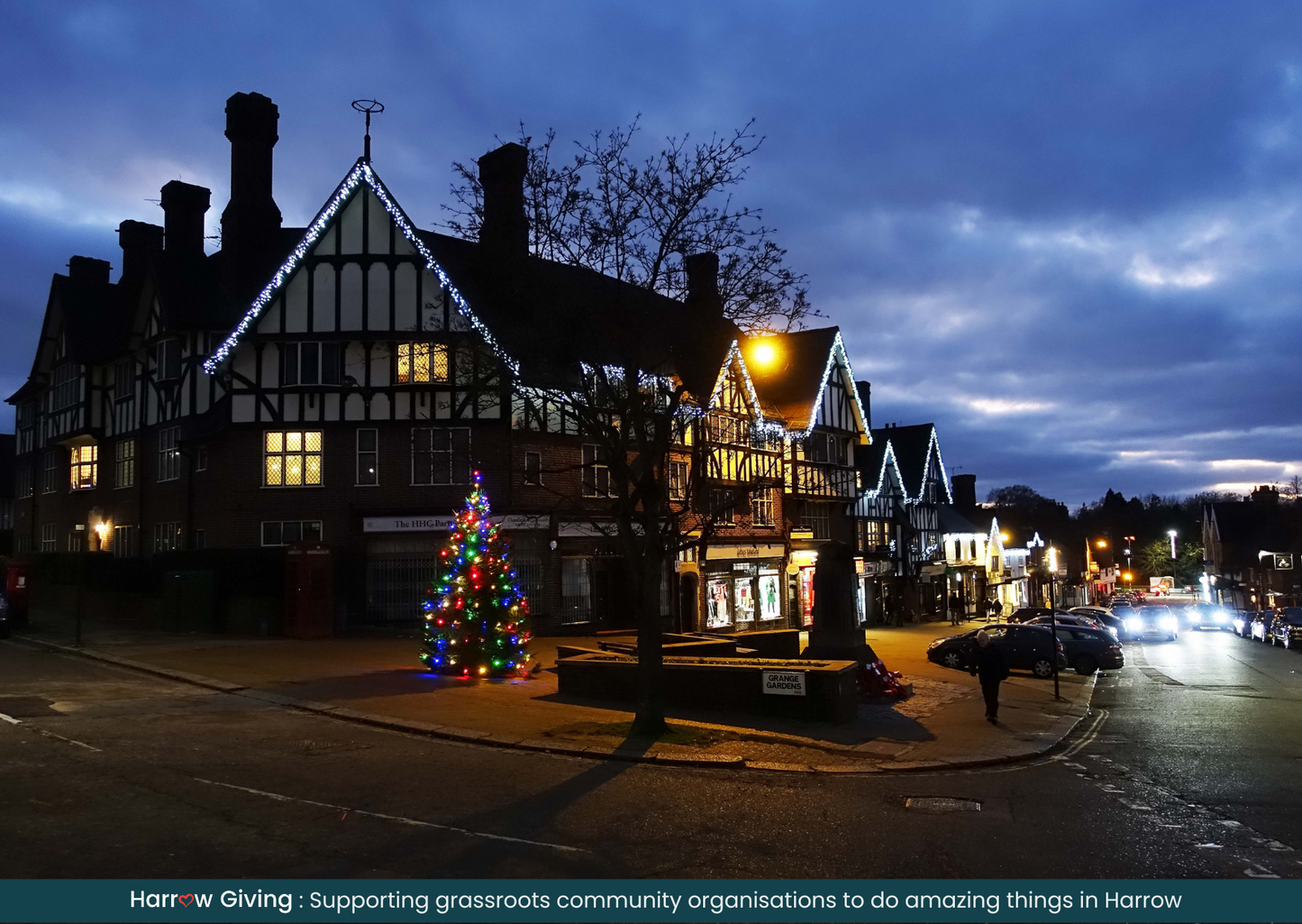 Pinner High Street at Christmas E-card